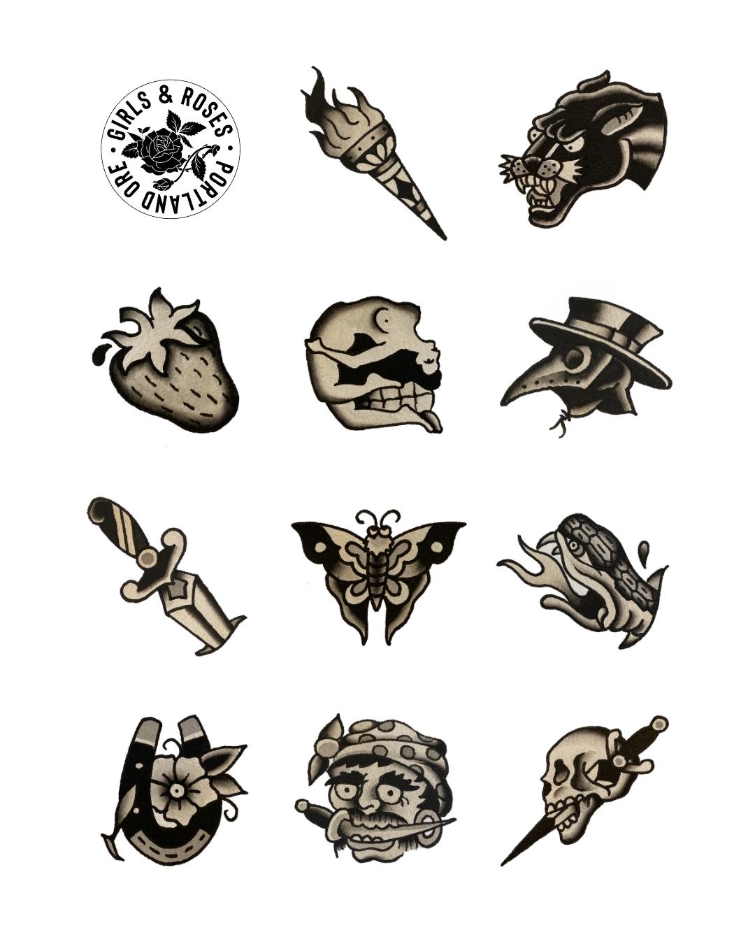Did some traditional tattoo flash for our Real Proud Dad (RPD) Leon :  r/residentevil