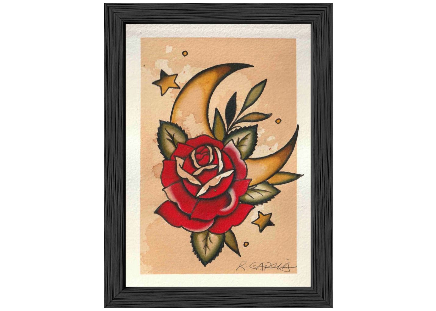 Full Bloom limited edition 5×7 giclée art print by Girls & Roses.