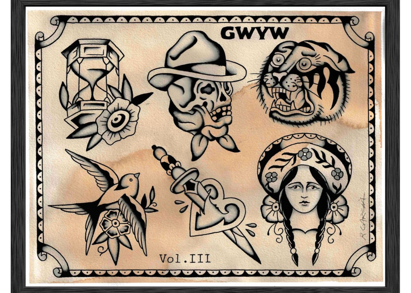 GWYW Vol III limited edition 11×14 giclée art print by Girls & Roses.