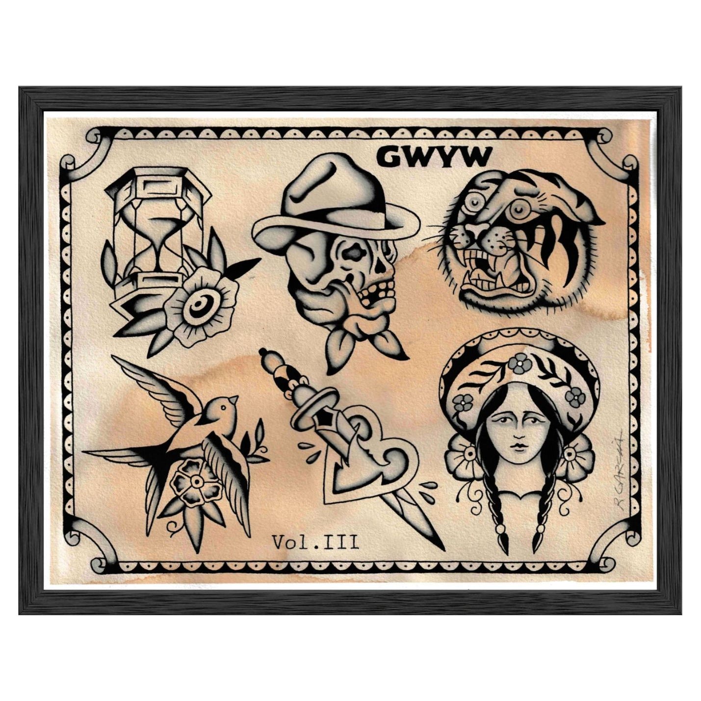 GWYW Vol III limited edition 11×14 giclée art print by Girls & Roses.