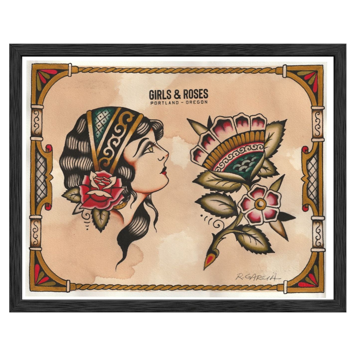 Hello Stranger, Story Untold limited edition giclée art print by Girls & Roses, museum-quality archival print.