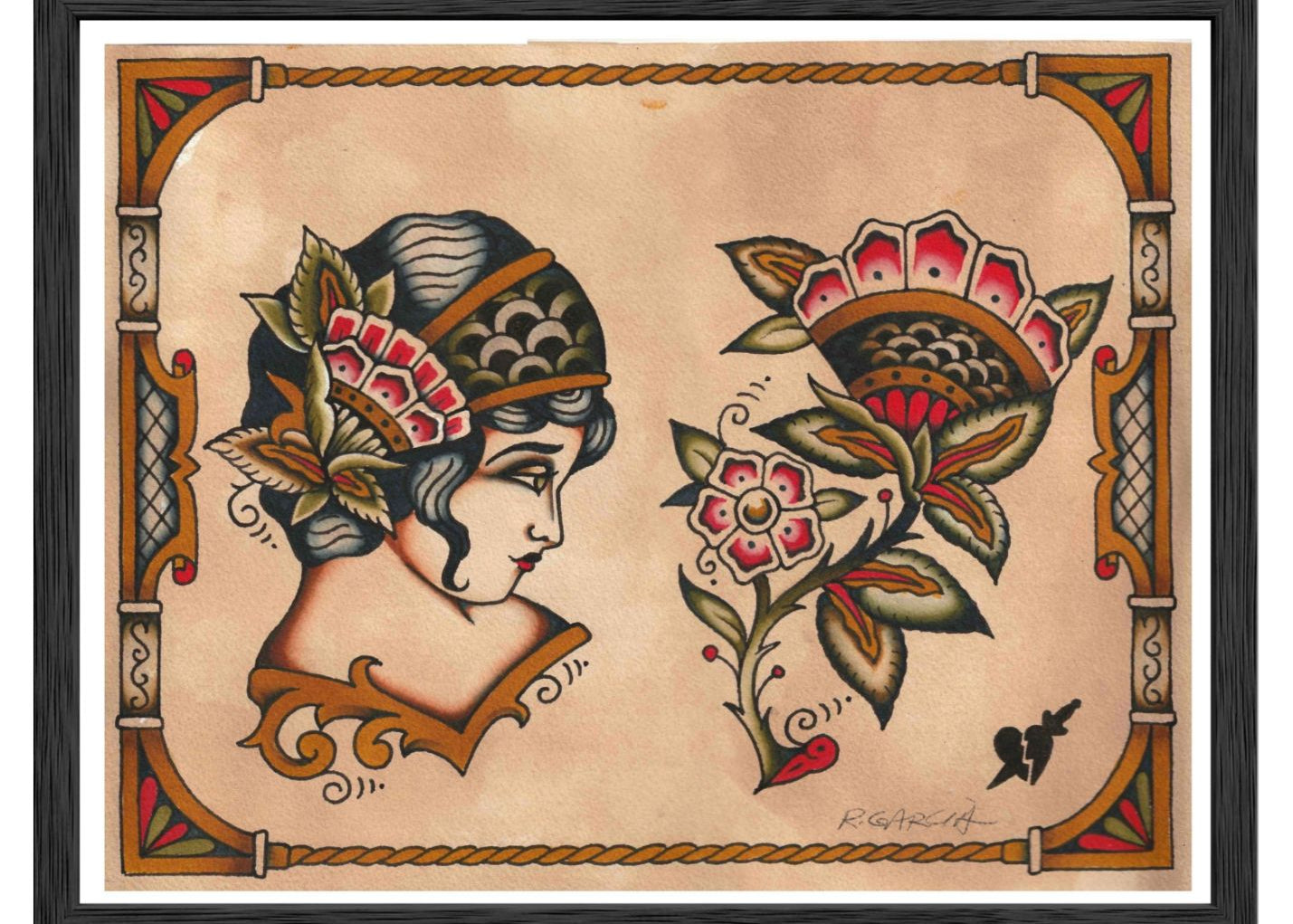 Roselle limited edition 11×14 giclée art print by Girls & Roses