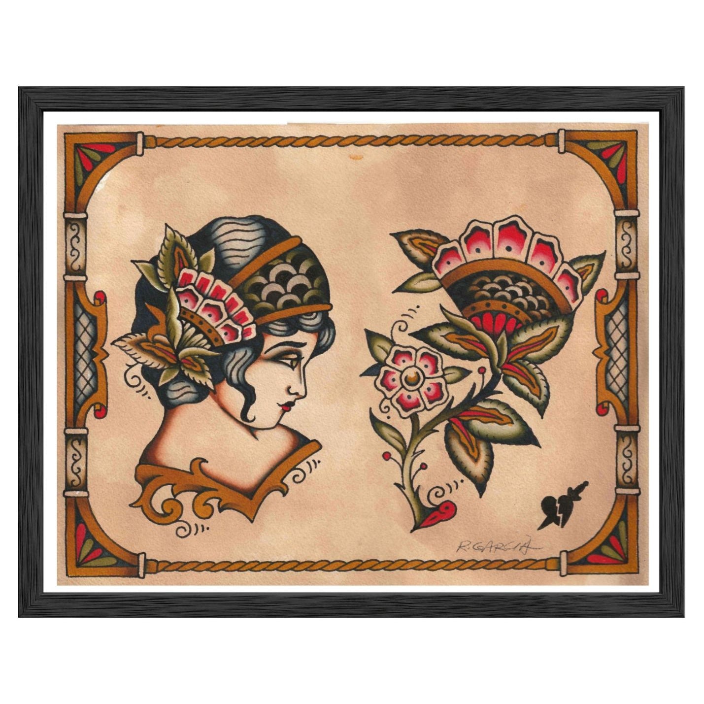 Roselle limited edition 11×14 giclée art print by Girls & Roses